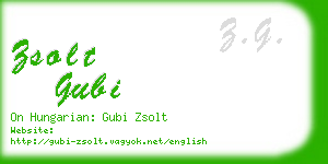 zsolt gubi business card